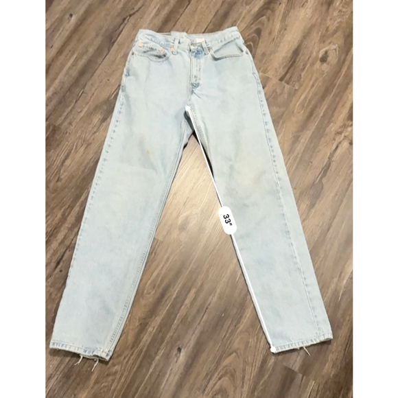 Vtg Levi’s 550 Mens Light Wash Relaxed Fit Straight Leg Jeans Sz 32x36 - Picture 5 of 10